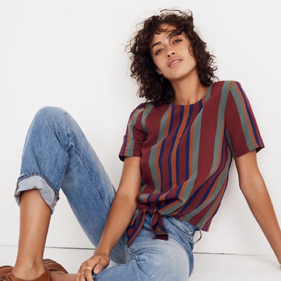 Madewell Tops - 🔥HP🔥 Madewell Button back Tie shirt